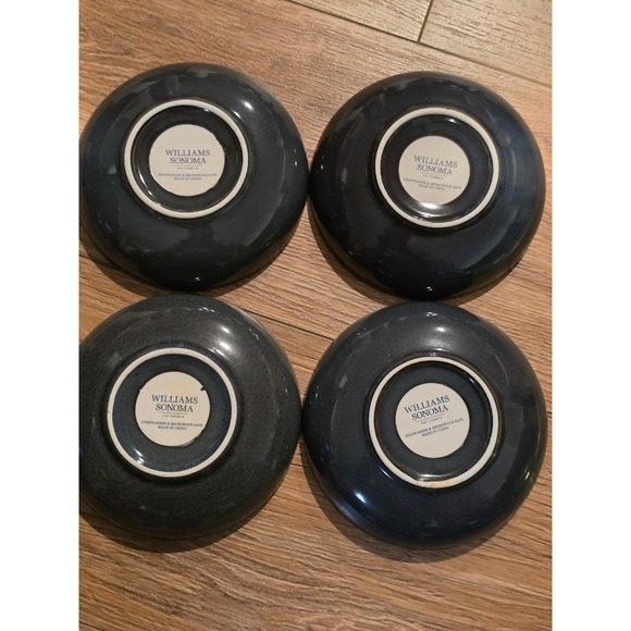 Williams Sonoma Geometric Bowls Set of 4 Red Orange Blue Green - Picture 12 of 12